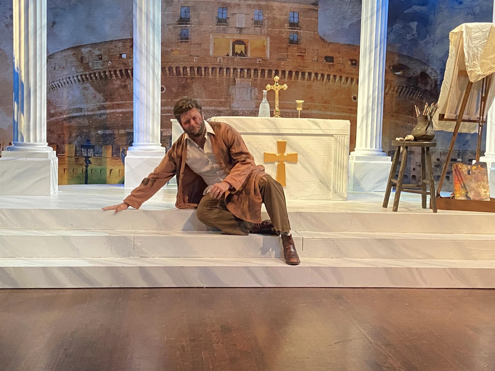 Jordan performing as Angelotti in Pocket Opera's 2023 production of Puccini's Tosca